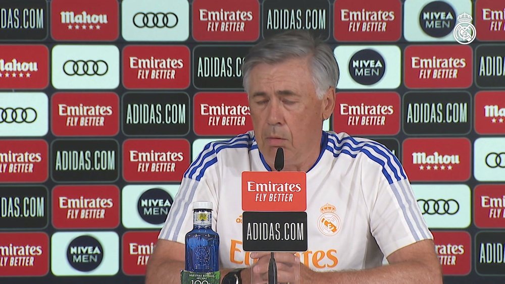 Carlo Ancelotti spoke to the media ahead of the La Liga opener. DUGOUT