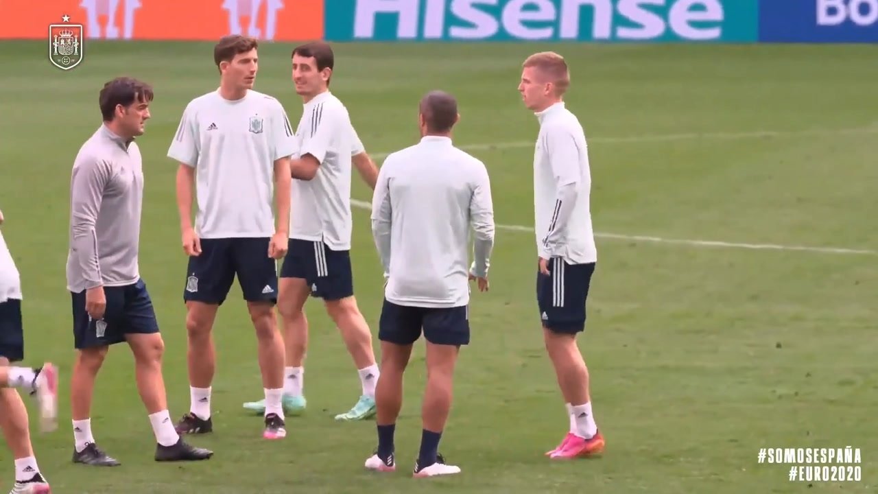 VIDEO: Spain train in Copenhagen ahead of Croatia