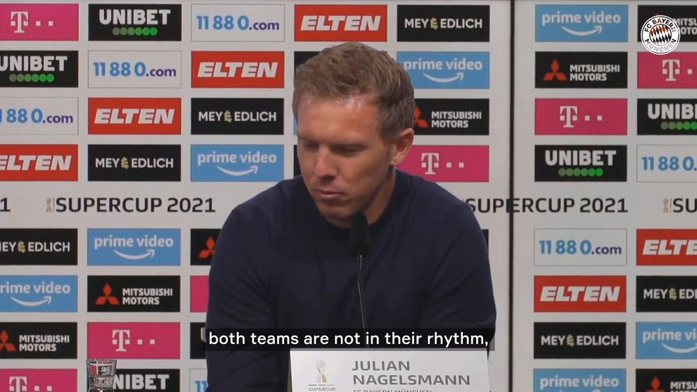 Nagelsmann on Bayern's Super Cup victory over Dortmund. DUGOUT