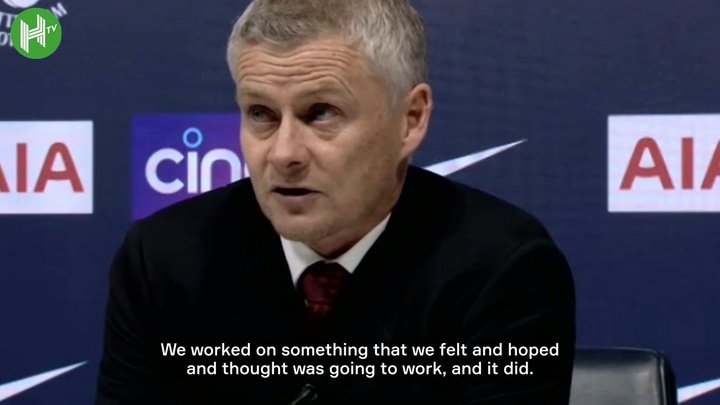 VIDEO: Solskjær on win at Spurs and Cavani and Ronaldo partnership