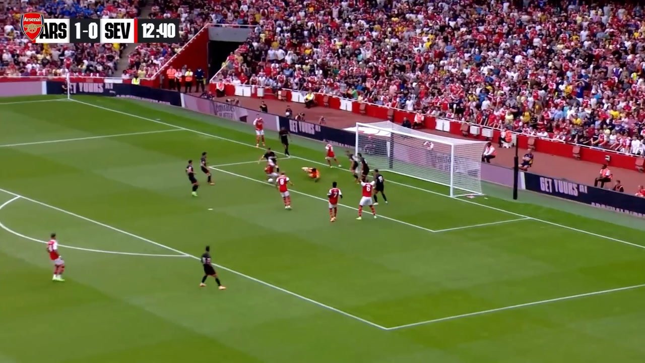 VIDEO: Gabriel Jesus' Emirates debut hat-trick vs Sevilla