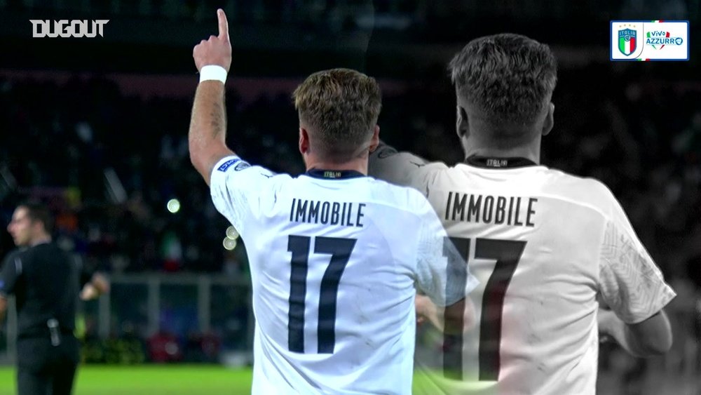 Ciro Immobile has netted 10 times for his country Italy. DUGOUT