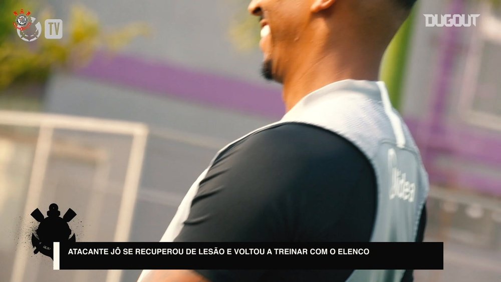 Corinthians treina com retorno de Jô e 1º dia de Jemerson e Jonathan Cafú. DUGOUT