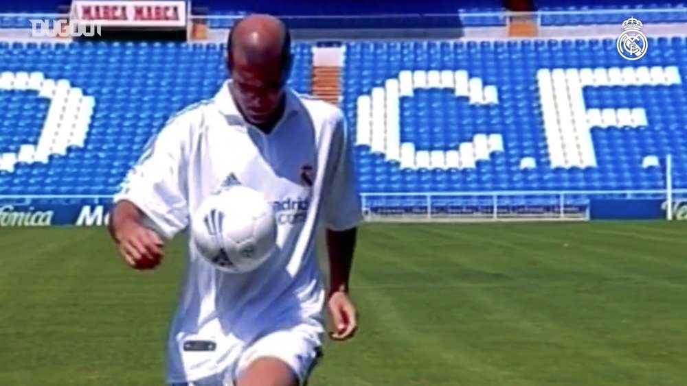 Zidane : 19 ans au Real Madrid. dugout