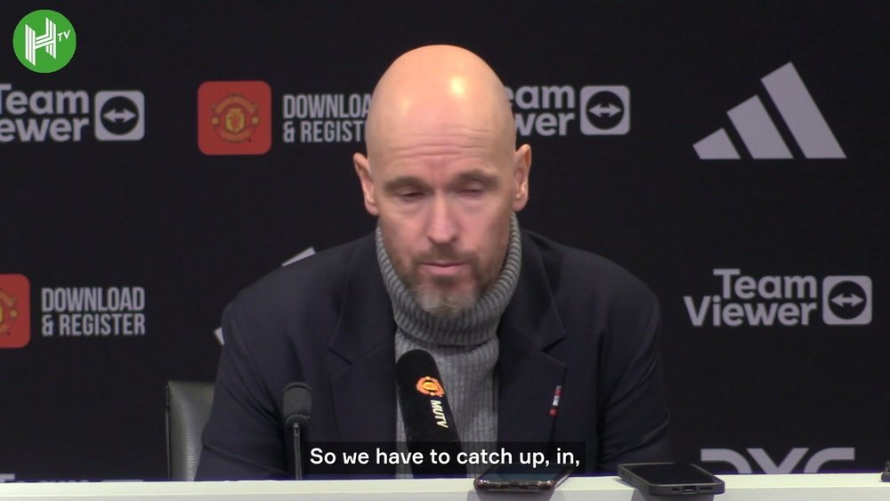 Ten Hag claimed after Man Utd's defeat that the team is in a right direction. DUGOUT