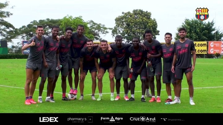 VIDEO: Barcelona SC prepare for game v Flamengo