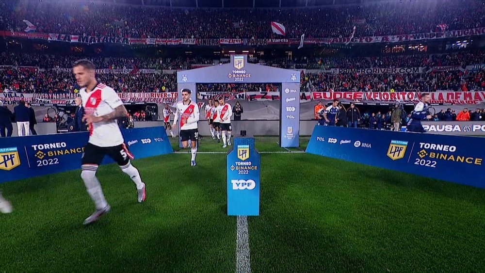 River Plate 1-0 Gimnasia y Esgrima. DUGOUT