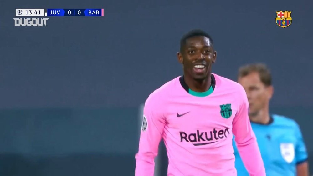 Le but d'Ousmane Dembélé contre la Juventus. Dugout