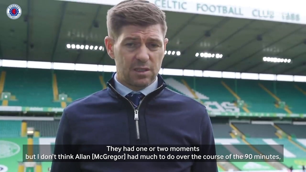 VIDEO: Gerrard delighted at mature Rangers performance in win over Celtic