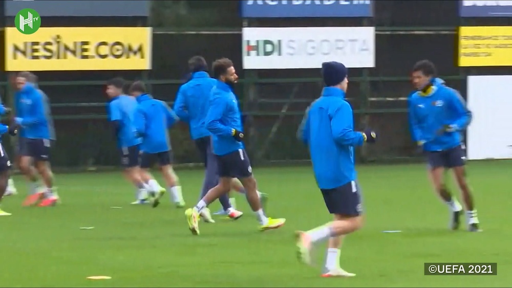 Fenerbahce have been preparing for the game against Olympiakos. DUGOUT