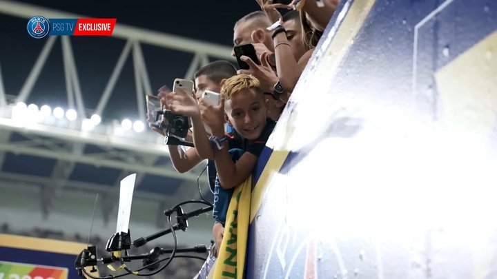 VIDEO: Behind the scenes as PSG win Trophee des Champions