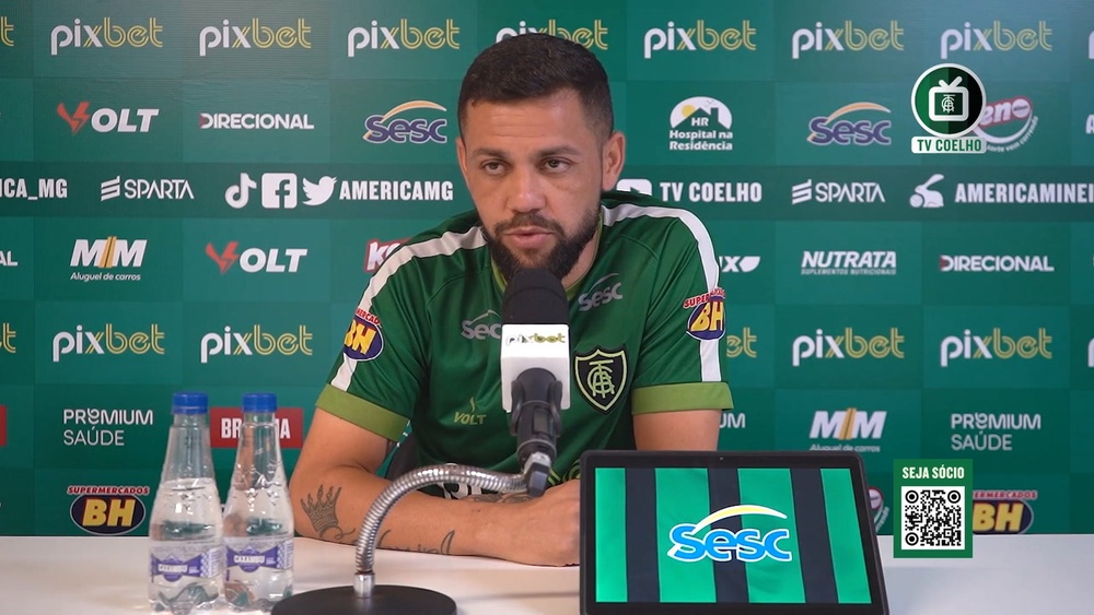 F. Azevedo diz que não conversou sobre renovação, mas tem intenção de ficar no América-MG. DUGOUT