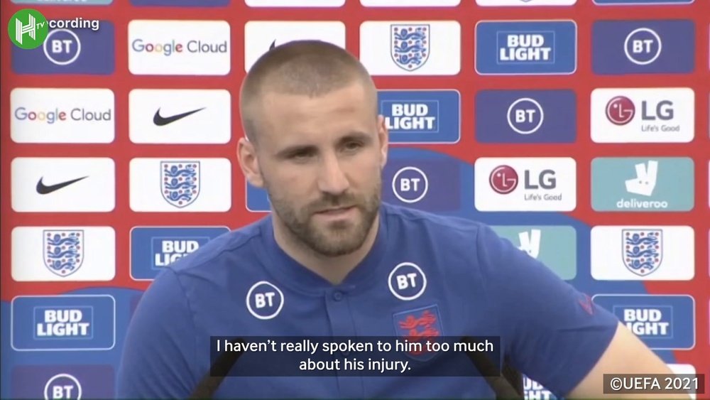 Luke Shaw discusses the importance of Man Utd teammate Harry Maquire for England. DUGOUT