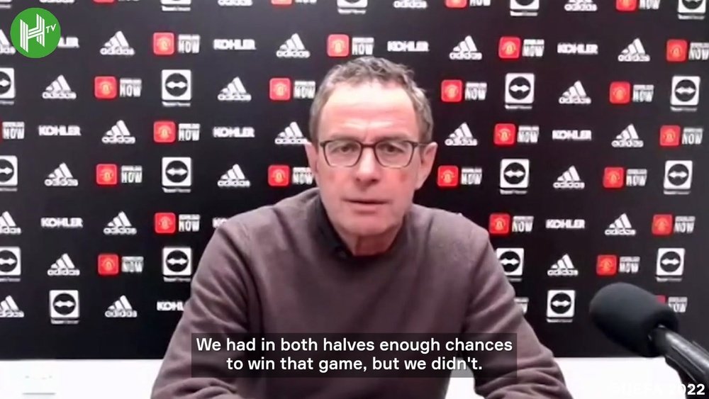Ralf Rangnick was left frustrated by the goalless draw with Watford. DUGOUT