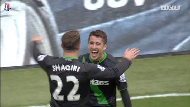 VIDEO: Bojan draws Stoke level v Liverpool