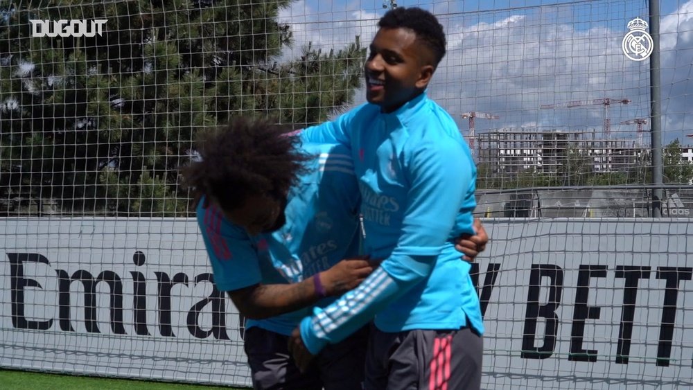 Real Madrid have been training ahead of the game with Granada. DUGOUT