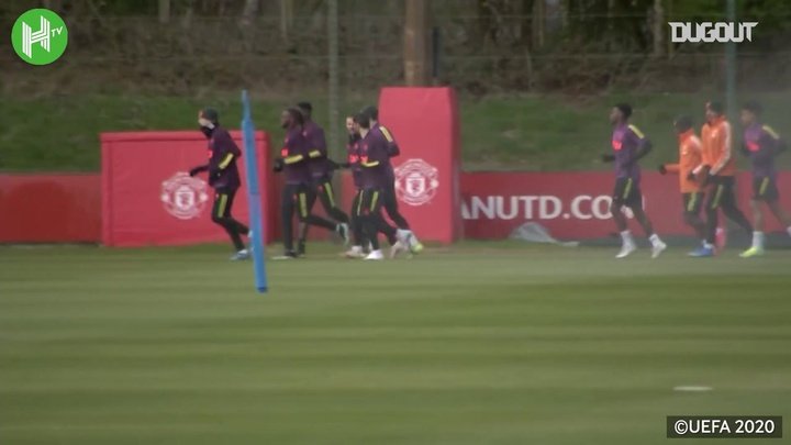 VÍDEO: Manchester United treina antes de visitar o Granada na Liga Europa