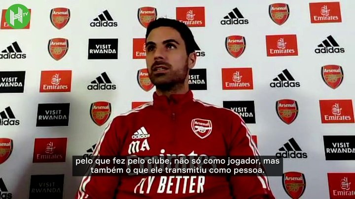 Arteta fala do reencontro do Arsenal com Patrick Vieira
