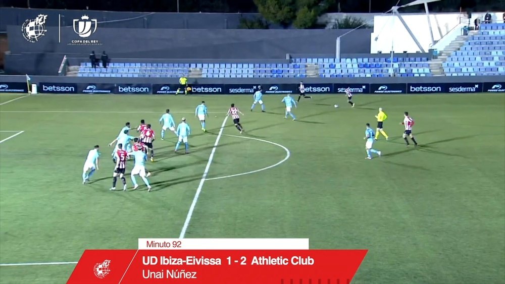 Unai Nunez broke Ibiza's hearts at the death in the Copa del Rey. DUGOUT
