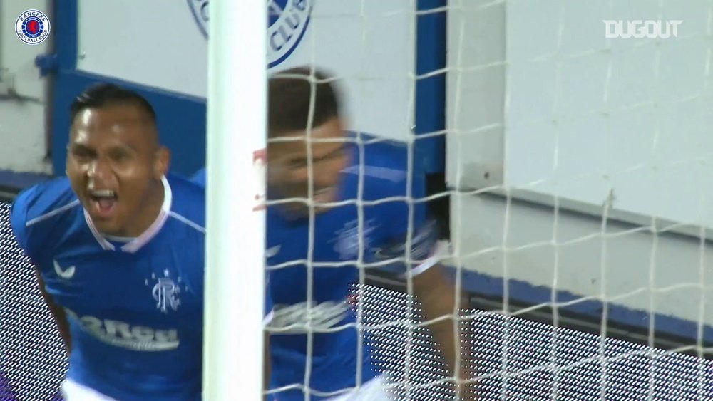 Alfredo Morelos gave Rangers a 1-0 victory over Lech Poznan. DUGOUT