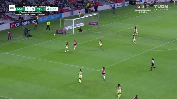 VÍDEO: el primer gol de 'Licha' Cervantes contra el América
