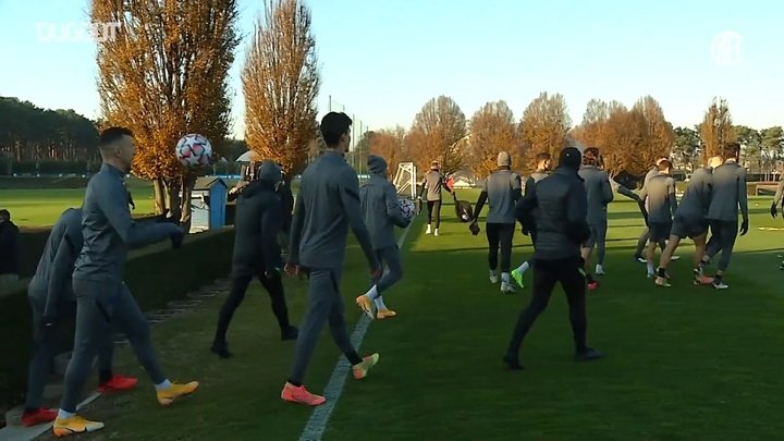VIDEO: Inter's pre-match training session ahead of Real Madrid clash