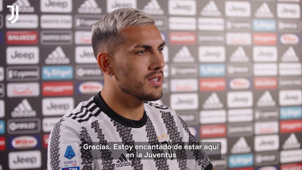 La primera entrevista de Leandro Paredes en la Juventus. DUGOUT