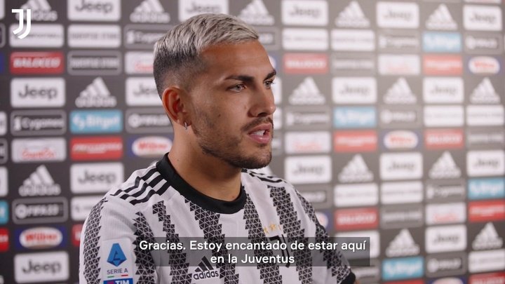 La primera entrevista de Leandro Paredes en la Juventus. DUGOUT