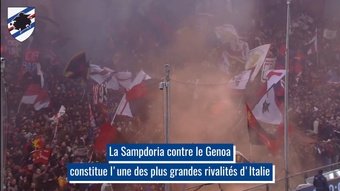 La rivalité historique entre la Sampdoria et le Genoa. dugout