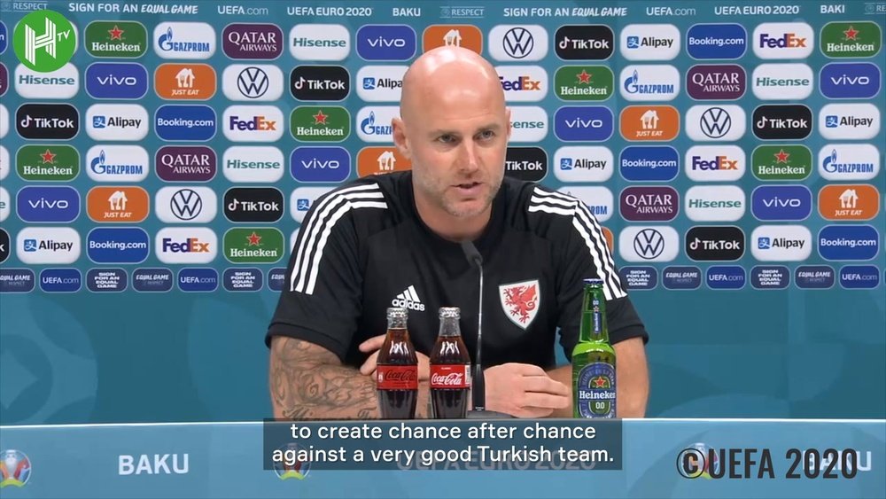 Wales manager Rob Page was delighted after the victory over Turkey. DUGOUT