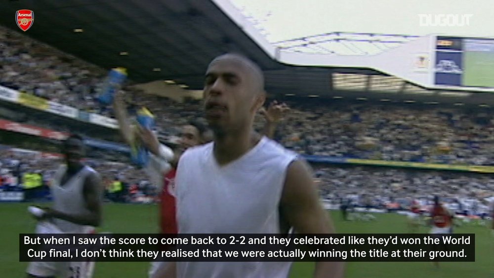 VIDEO: Thierry Henry on winning the league at White Hart Lane. DUGOUT