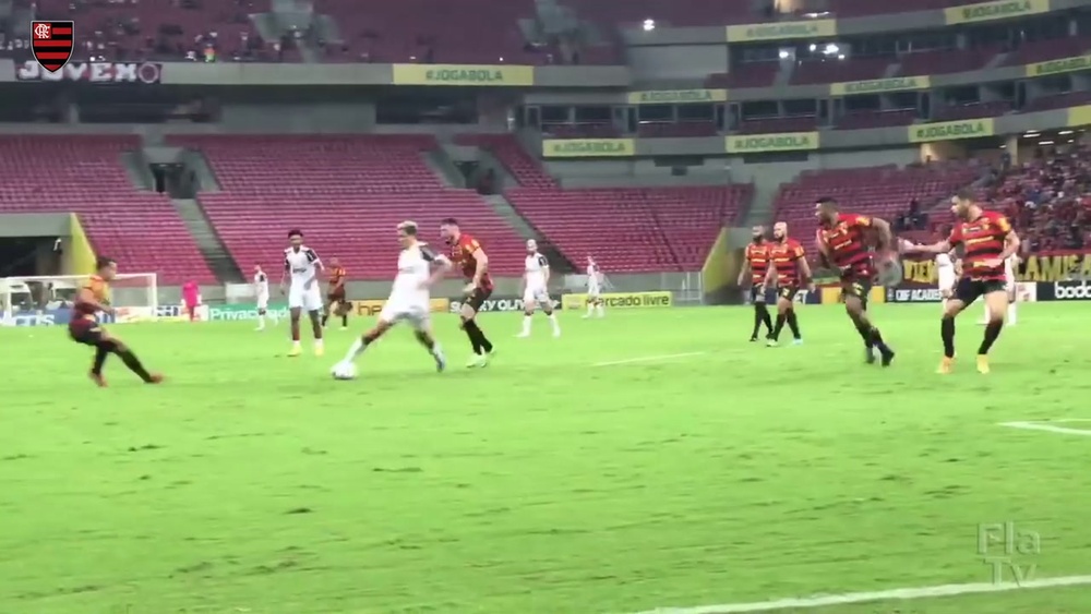 Michael marca o gol do Flamengo no empate com o Sport. DUGOUT