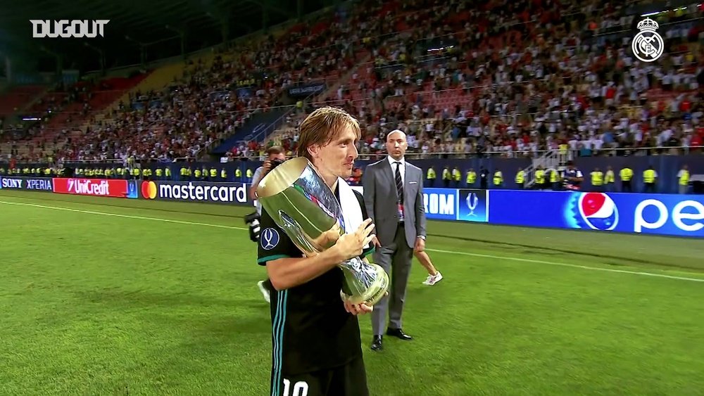 Luka Modric completou oito anos no Santiago Bernabéu. DUGOUT