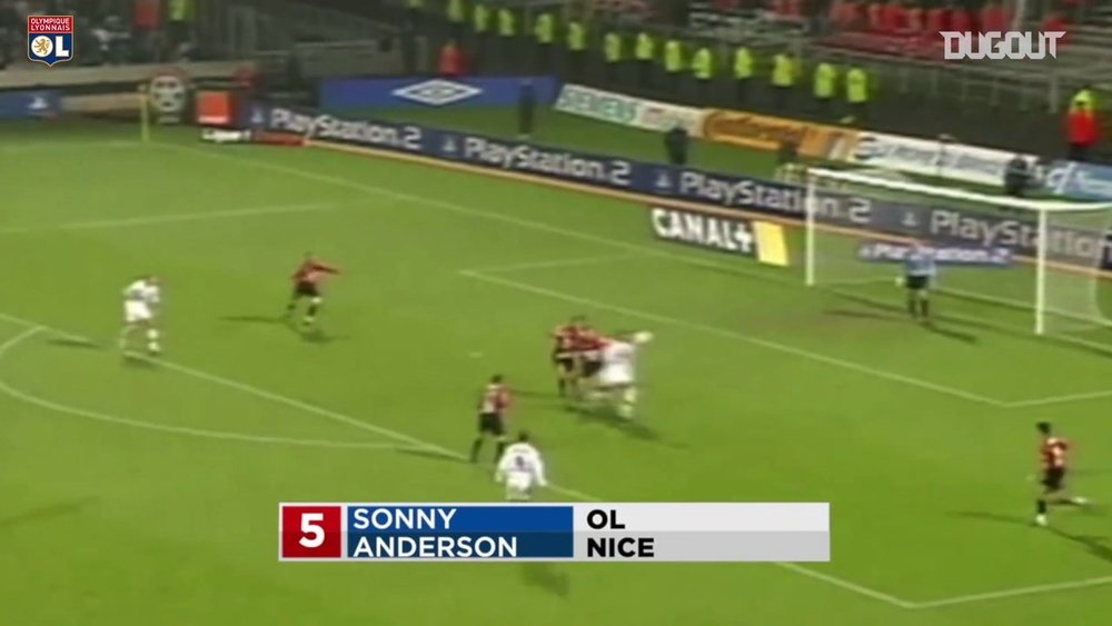 TOP 5 buts Sonny Anderson à Lyon. DUGOUT