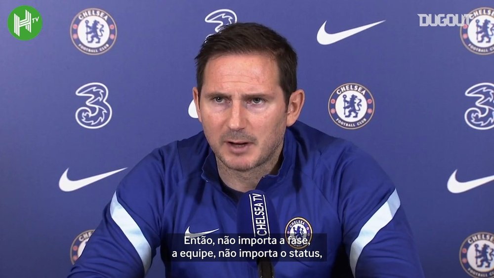 Lampard falou antes da estreia do Chelsea na FA Cup. DUGOUT