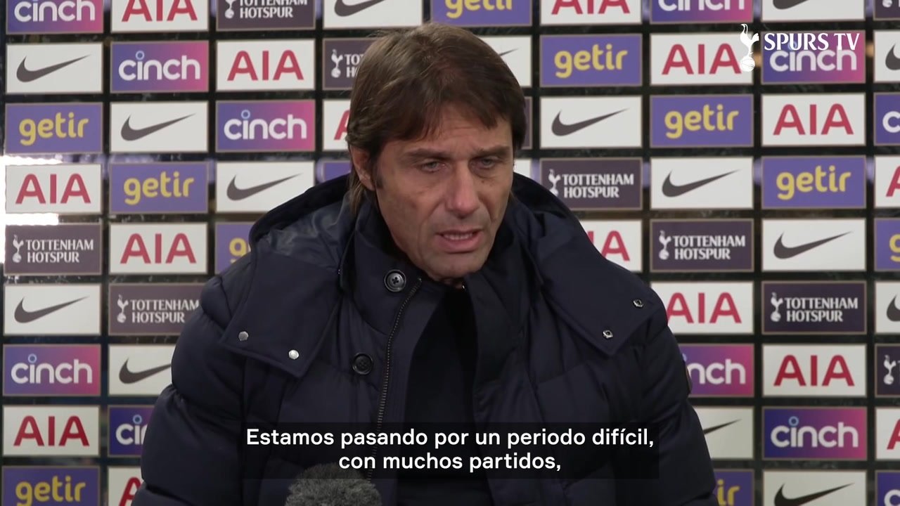 VÍDEO: Conte reconoció las dificultades que atraviesa el Tottenham