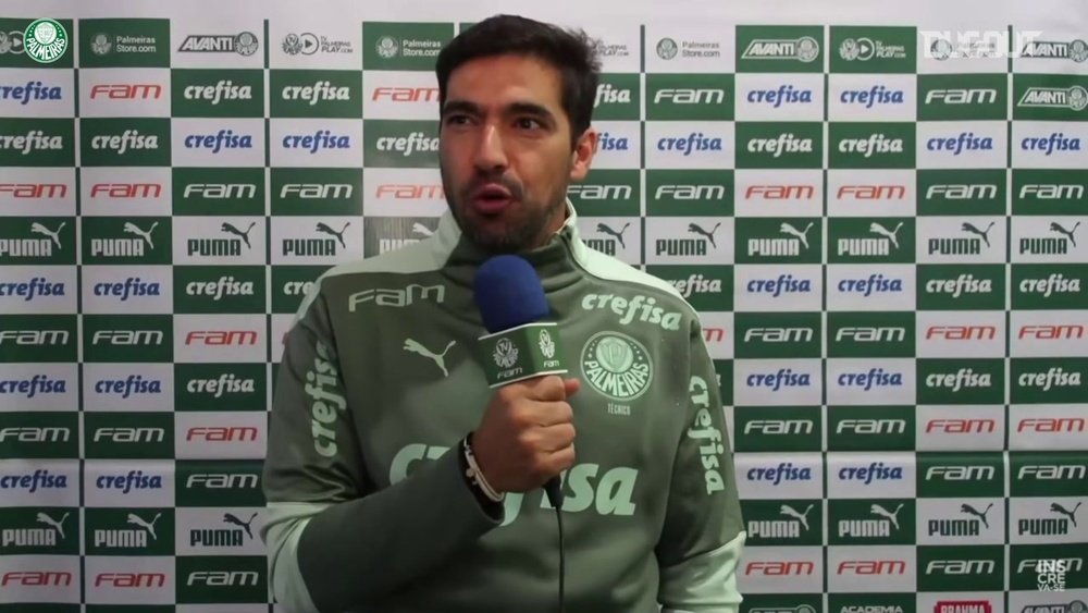 Abel Ferreira concedeu entrevista após empate do Palmeiras com o Botafogo-SP. DUGOUT