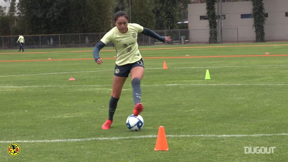 VIDEO: Club América Femenil players in training. DUGOUT