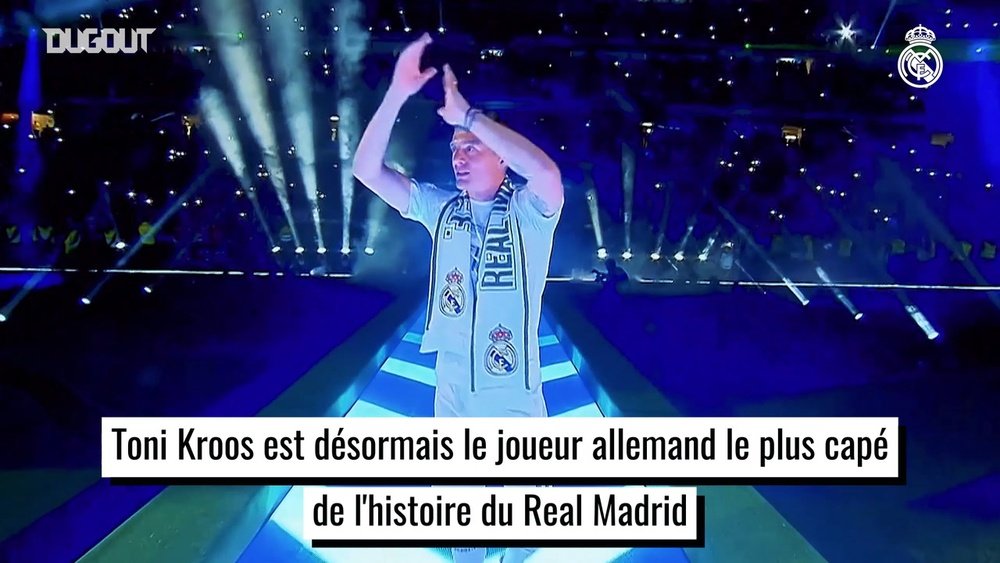 VIDÉO : Toni Kroos, Allemand le plus capé du Real Madrid. Dugout