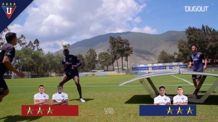 VÍDEO: Liga de Quito se divirtió jugando a fútbol-tenis