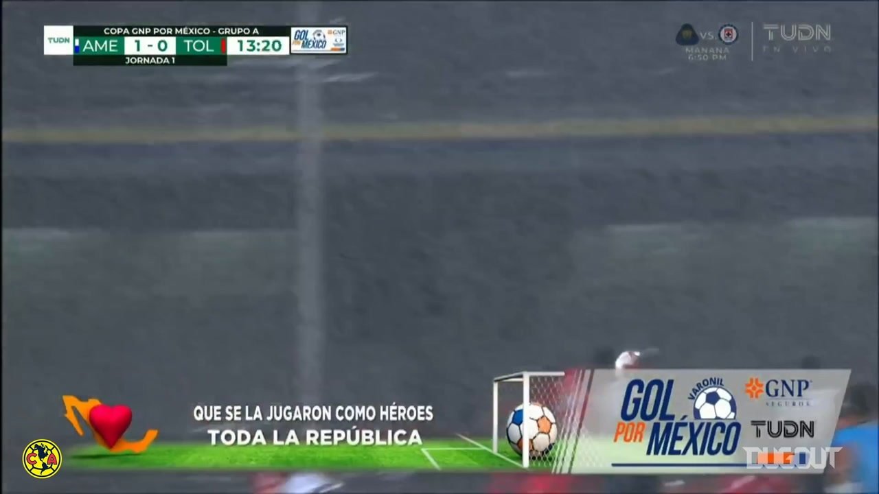 VIDEO: Club América's goals vs Toluca in the GNP Cup