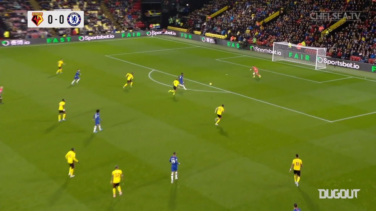 VIDEO: Jorginho’s inch-perfect assist for Abraham v Watford
