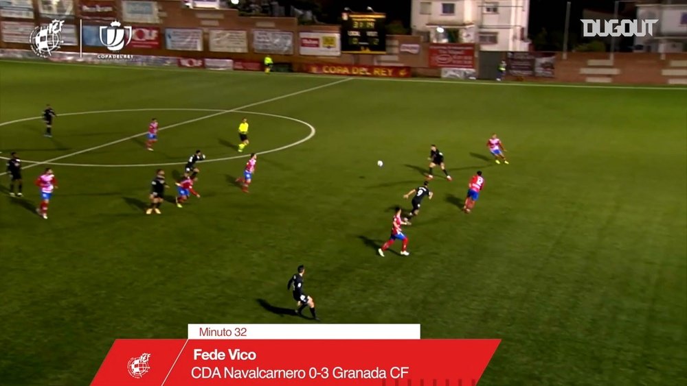 Fede Vico scored a lovely goal in Granada's 0-6 win at Navalcarnero. DUGOUT