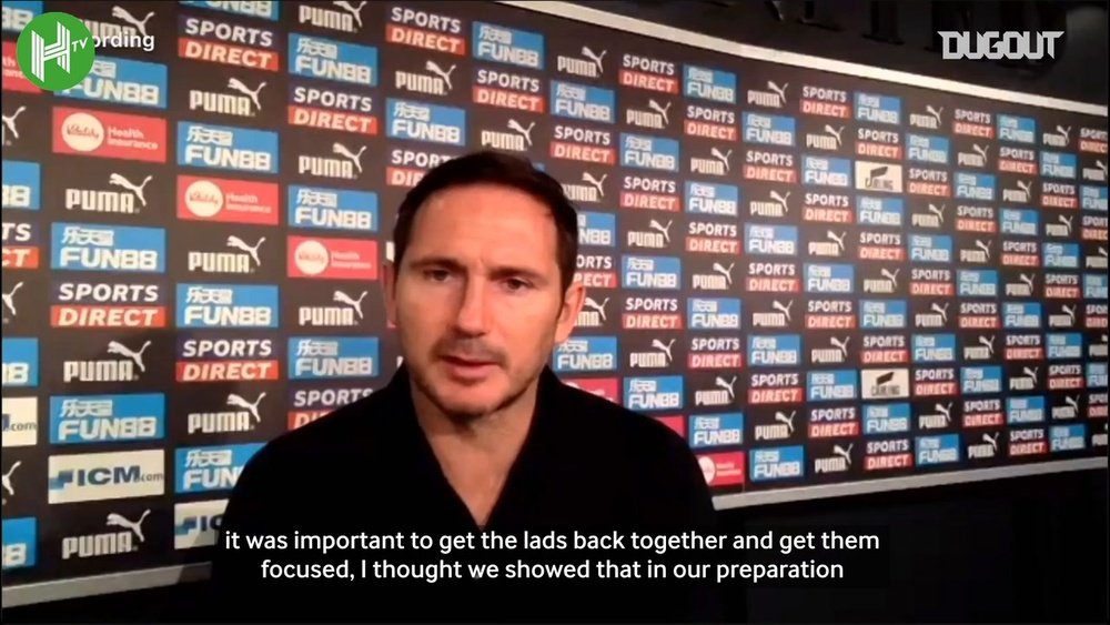 Lampard was delighted. DUGOUT