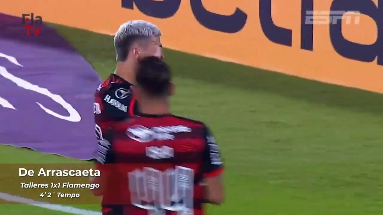 Arrascaeta e Pedro marcam para o Flamengo contra o Talleres; assista