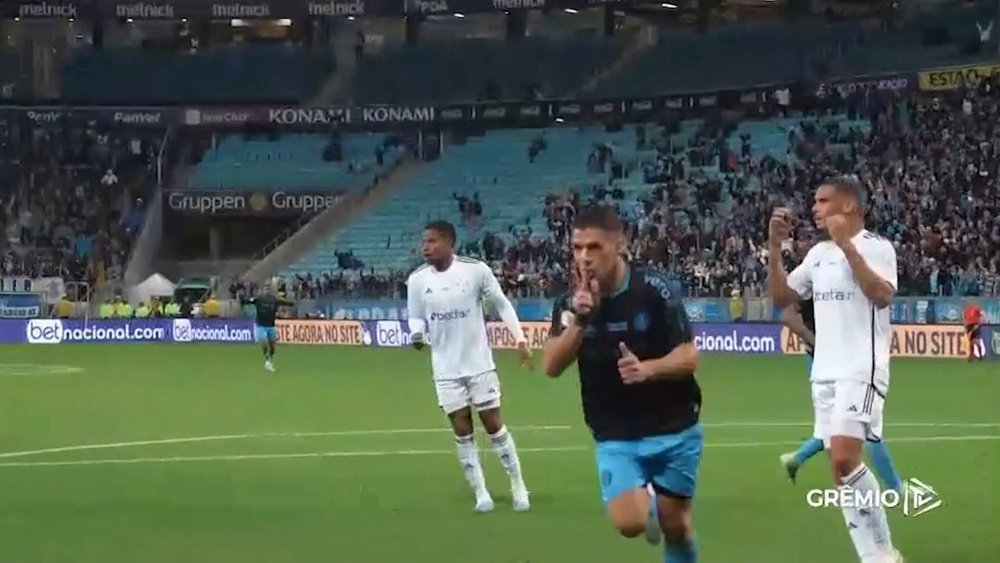 VIDEO: Il gol e l'assist di Suárez nella vittoria del Grêmio contro il Cruzeiro. DUGOUT