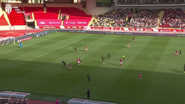 Maghnes Akliouche a inscrit l’unique but de l’AS Monaco. Dugout