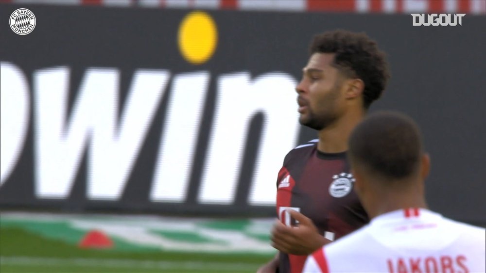 Serge Gnabry scored as Bayern won at Cologne in the Bundesliga. DUGOUT