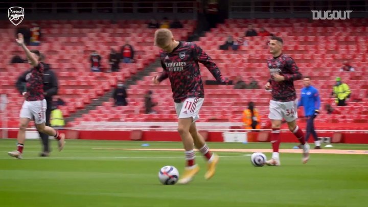 VIDEO: Pépé shines as fans return to the Emirates