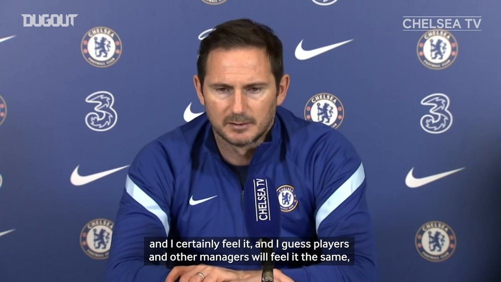 Lampard looking forward to seeing fans again. DUGOUT